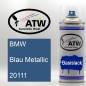 Preview: BMW, Blau Metallic, 20111: 400ml Sprühdose, von ATW Autoteile West.